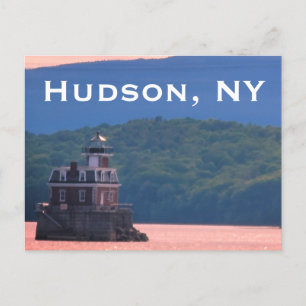 Hudson Athens Lighthouse - Hudson City Light, NY Postkarte