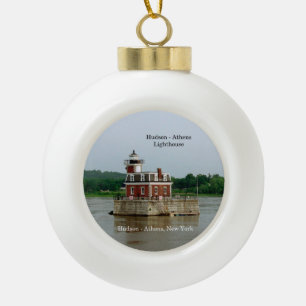 Hudson Athens Lighthouse Keramik Kugel-Ornament