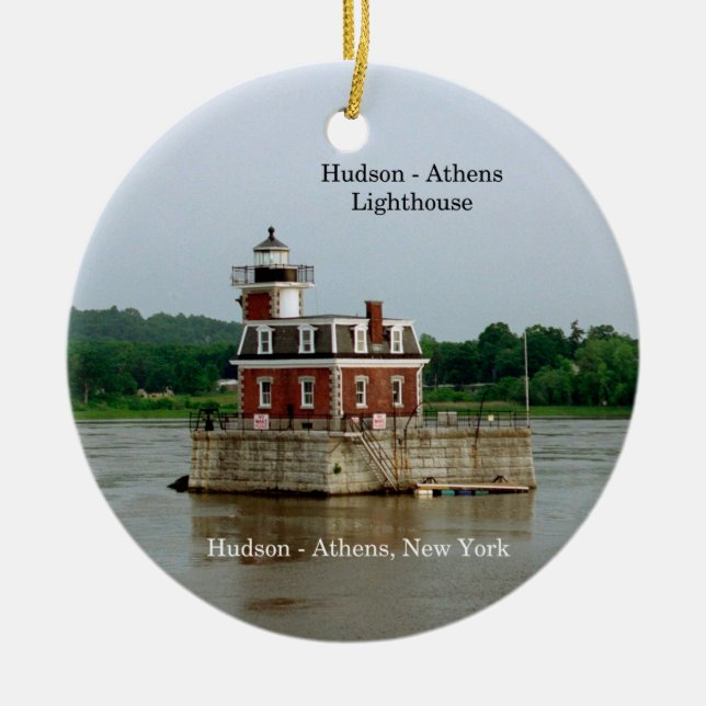 Hudson Athens Lighthouse Keramik Ornament (Vorne)
