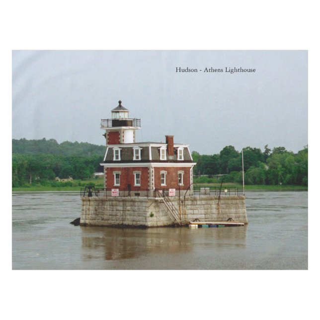 Hudson Athens Lighthouse Tischtuch Tischdecke (Vorderseite (Horizontal))
