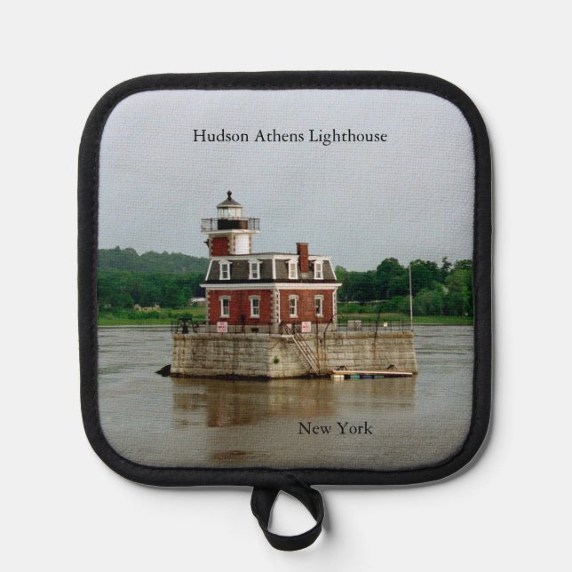 Hudson Athens Lighthouse Topfhalter Topflappen (Vorderseite)