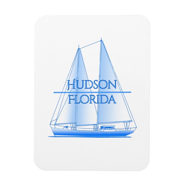 Hudson Coastal Nautical Sailing Magnet (Vertikal)