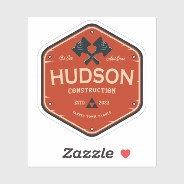 Hudson Construction Aufkleber (Blatt)