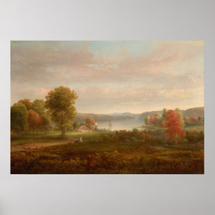Hudson im Herbst - Thomas Doughty Fine Art Poster