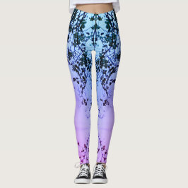 Hudson Leggings Rosa Blau Lila verblassen