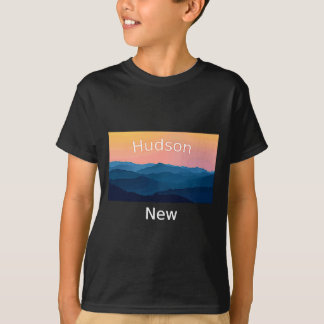 Hudson New Hampshire Berg Sonnenuntergang Heimatst T-Shirt