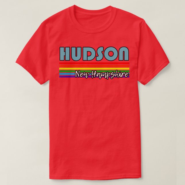 Hudson New Hampshire Pride Hudson LGBT Geschenk LG T-Shirt (Design vorne)