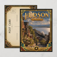 Hudson New York Vintage Art Deco Goldene Ära