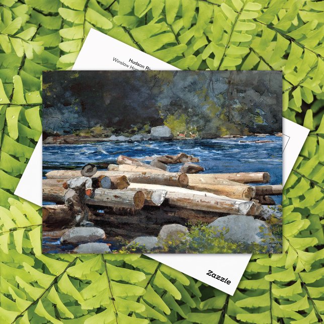 Hudson River Adirondacks Winslow Homer Postkarte (Von Creator hochgeladen)