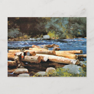 Hudson River by Winslow Homer Postcard Postkarte