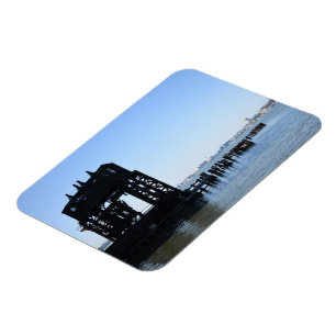 Hudson River Dock New York City NYC Fotografy Magnet