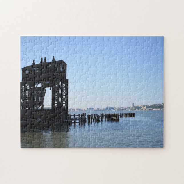 Hudson River Dock New York City NYC Fotografy Puzzle (Horizontal)