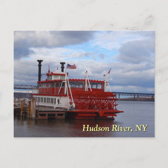 Hudson River Ferry Postkarte (Vorderseite)