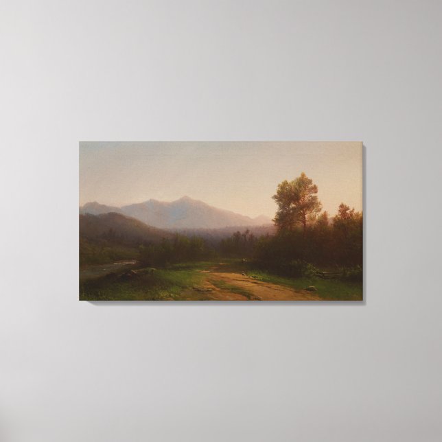 Hudson River Landscape, C.1860-5 (Oil on canvas) Leinwanddruck (Vorderseite)