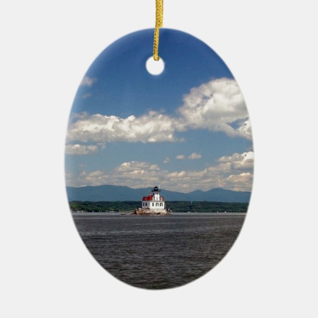 Hudson River Lighthouse Keramik Ornament (Vorne)