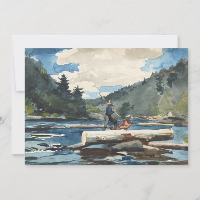 Hudson River, Logging | Winslow Homer (Vorderseite)