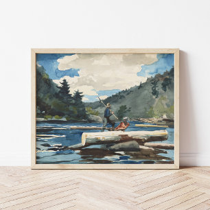Hudson River, Logging   Winslow Homer Poster