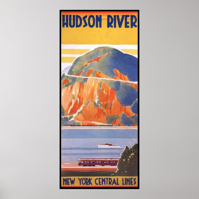 Hudson River - New York Central System Poster (Vorne)