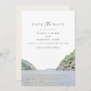 HUDSON RIVER New York Wasserfarbe Save the Date Einladung