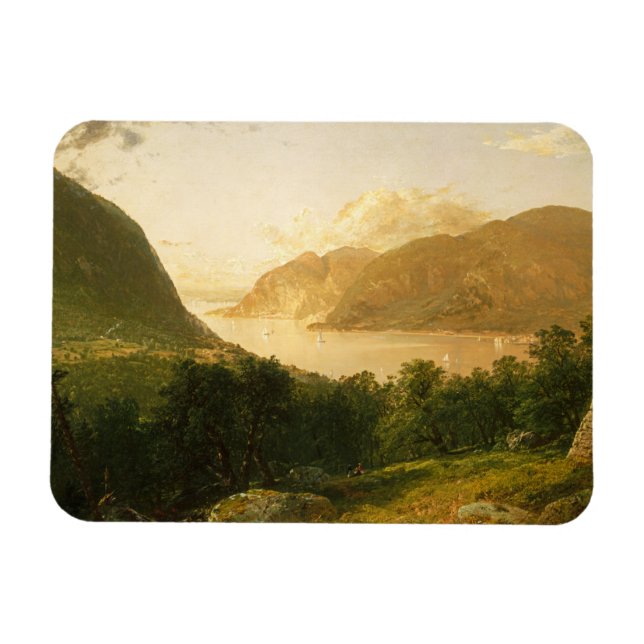 Hudson River Scene von John Frederick Kensett Magnet (Horizontal)