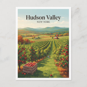 Hudson Valley Apfelplantagen Warwick New York Postkarte