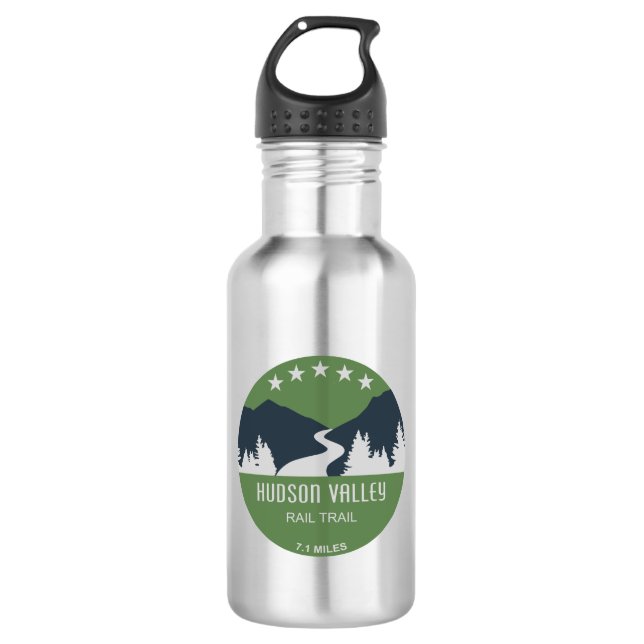 Hudson Valley Rail Trail Edelstahlflasche (Vorderseite)