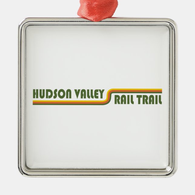 Hudson Valley Rail Trail Ornament Aus Metall (Vorne)