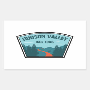 Hudson Valley Rail Trail Rechteckiger Aufkleber