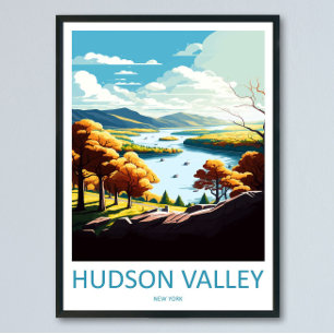 Hudson Valley Reise Druck Wandkunst Hudson Valley Poster