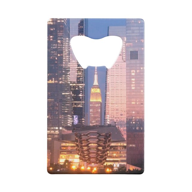 Hudson Yards (Schiff) Empire State Gebäude, NYC Geldbeutel Flaschenöffner (Vorderseite)