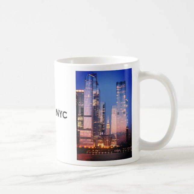 Hudson Yards (Schiff) Empire State Gebäude, NYC Kaffeetasse (Rechts)