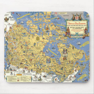 Hudson's Bay Company - Karte von Kanada Mousepad