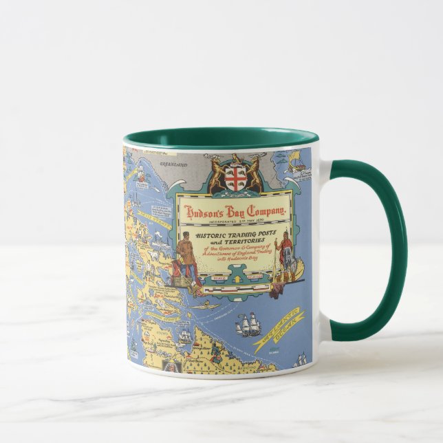Hudson's Bay Company - Karte von Kanada Tasse (Rechts)