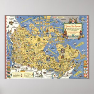 Hudson's Bay Company - Map of Canada Poster