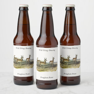Hudson's Bay (Ungava Collared) Lemming von Audubon Bierflaschenetikett