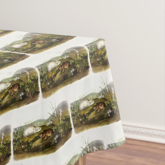 Hudson's Bay (Ungava Collared) Lemming von Audubon Tischdecke (Beispiel)