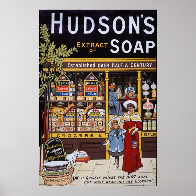 Hudson's Soap 1895 Poster (Vorne)