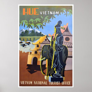 Hue Vietnam Kunst Reiseposter Vietnamesischer Druc Poster