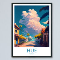 Hue Vietnam Reise Druck Wandkunst Hue Wandbehang