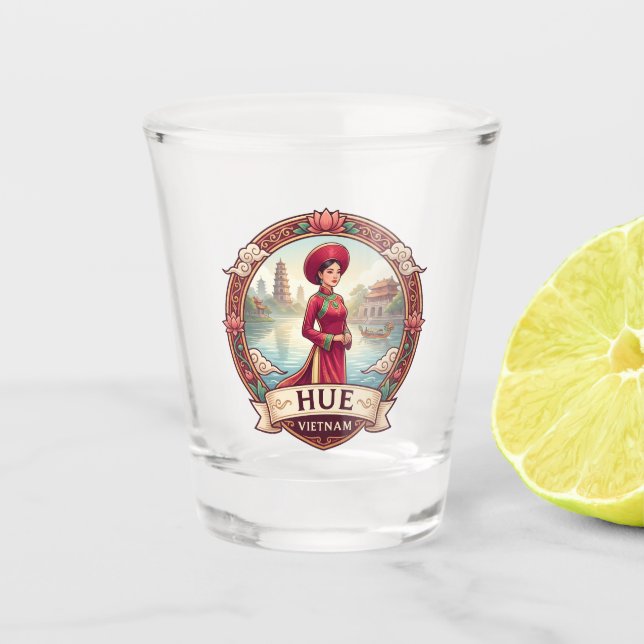 Hué Vietnam Schnapsglas (Vorderseite)