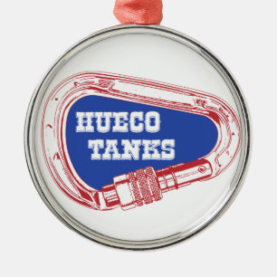 Hueco Behälter Carabiner Silbernes Ornament