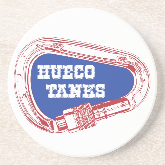 Hueco Tanks Carabiner Getränkeuntersetzer (Vorne)