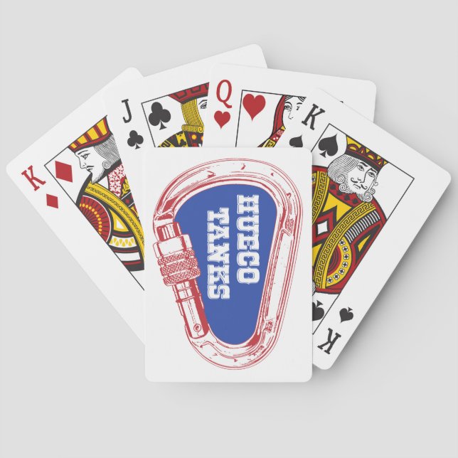 Hueco Tanks Carabiner Spielkarten (Rückseite)