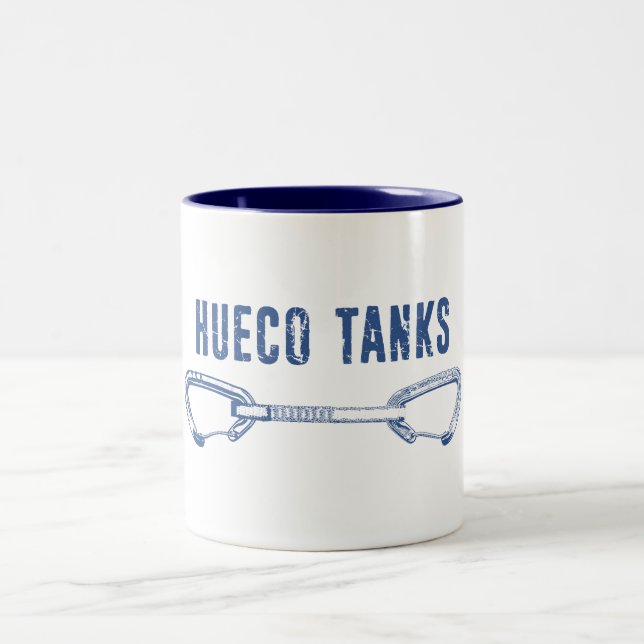 Hueco Tanks Climbing Quickziehen Zweifarbige Tasse (Mittel)