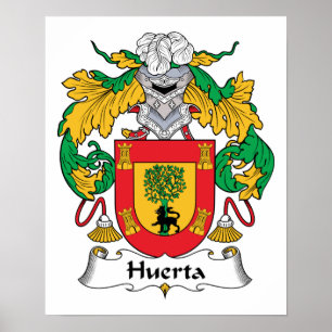 Huerta Familienwappen Poster