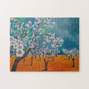 Huerto de Almendros Gemälde von Alfred Fox Puzzle