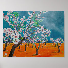 Huerto de Almendros Painting by Alfred Fox Poster