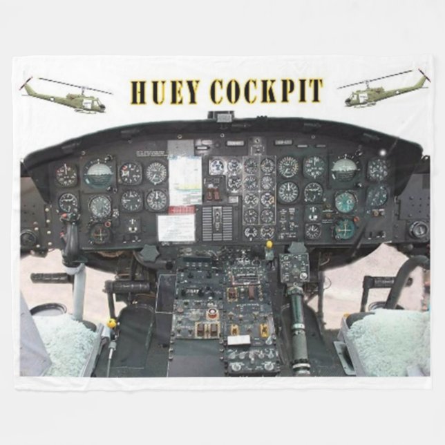 HUEY COCKPIT FLEECEDECKE (Vorderseite (Horizontal))