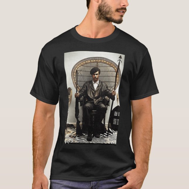 Huey P Newton 1968 eingefärbt T-Shirt (Vorderseite)