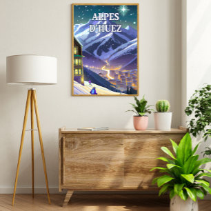 Huez-Alpen: Glänzender Aufstieg ins Herz der Poster